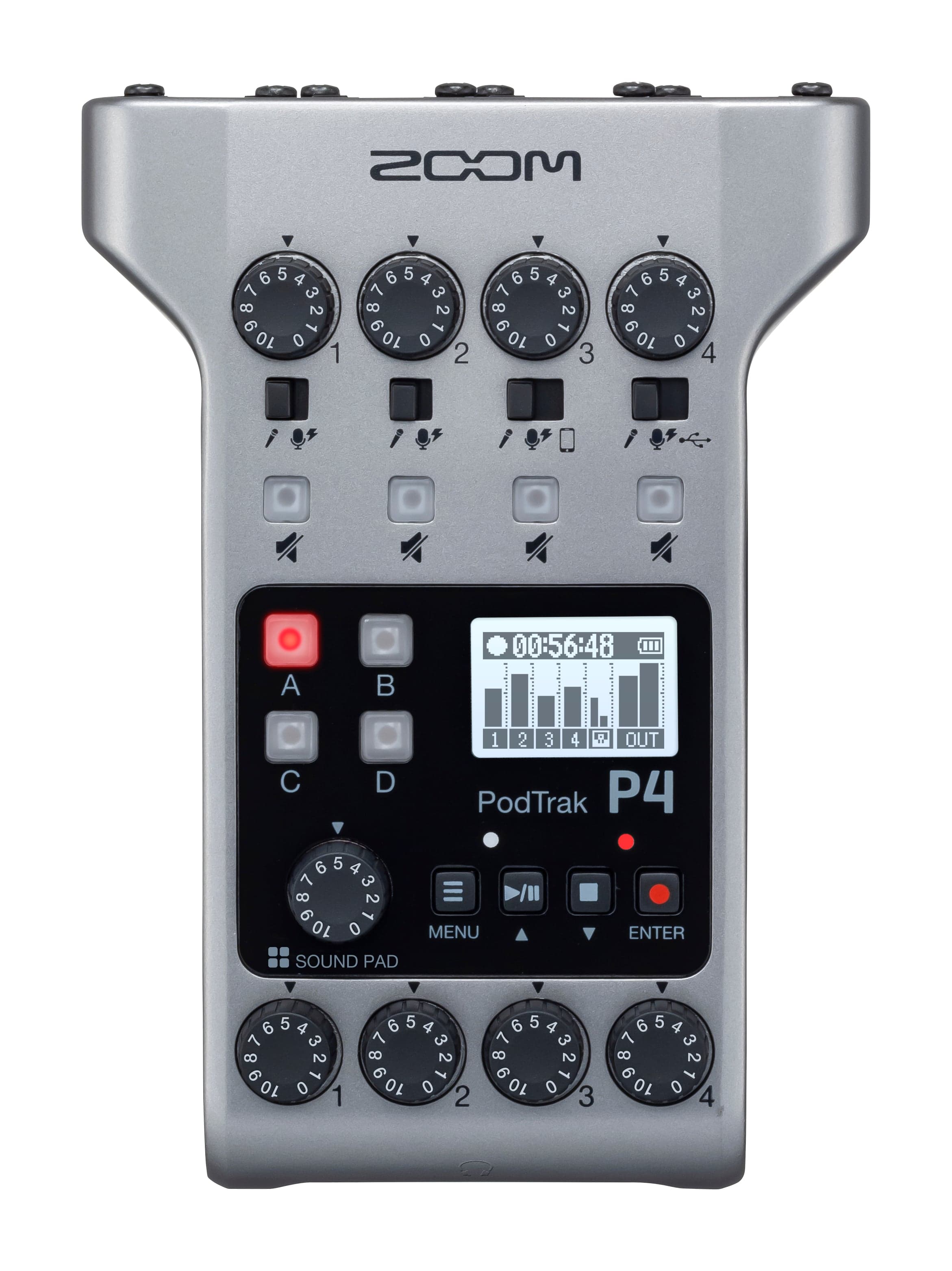 Zoom P4 Podtrack Mixeur et interface podcasting