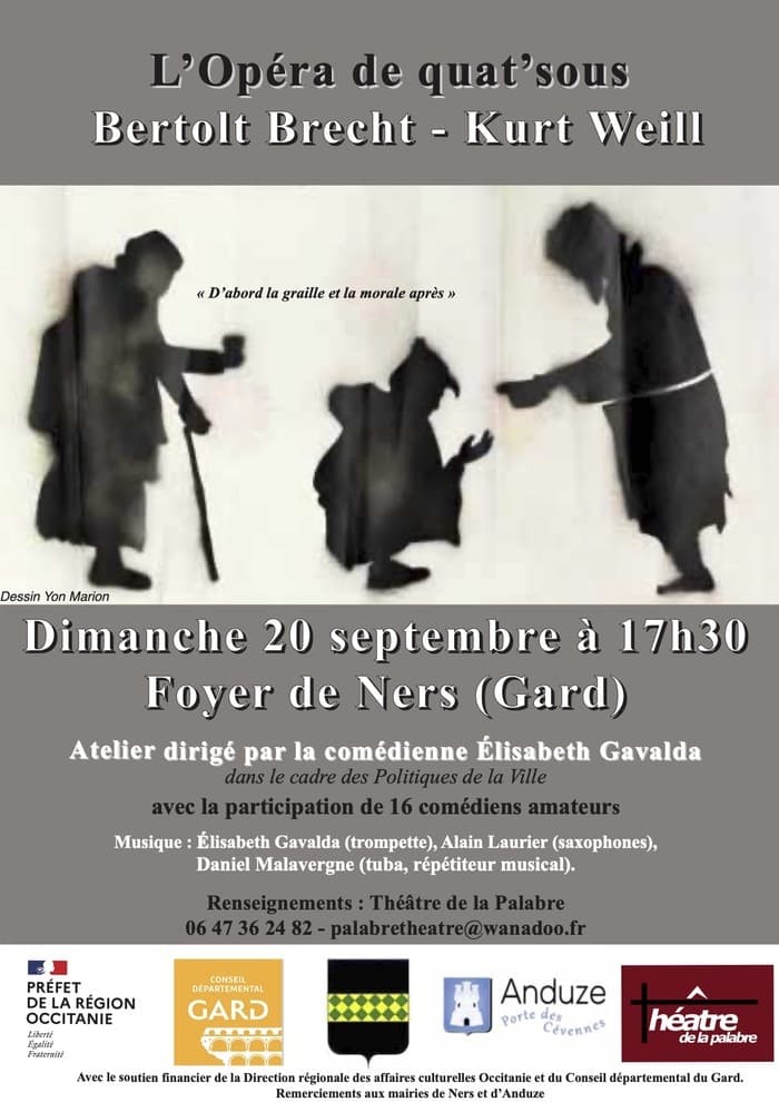 Affiche, "L’Opéra de quat’sous" Brecht / Kurt Weill