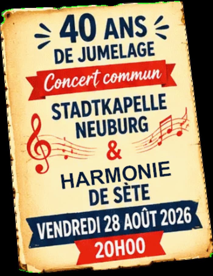 Affiche, Concert avec la Stadtkapelle Neuburg