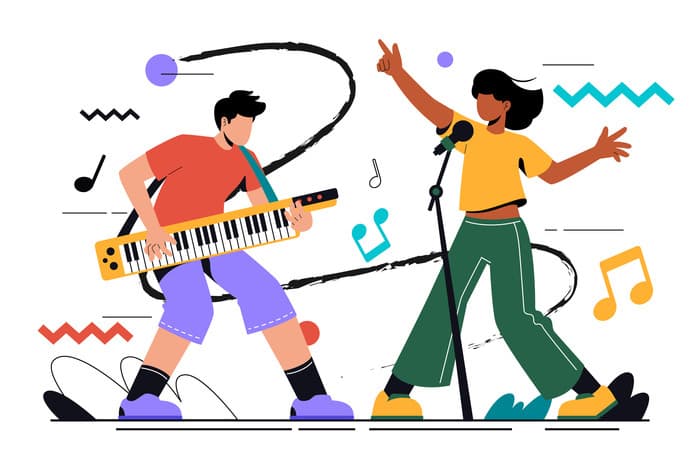 Affiche, Animation musicale avec ecoz