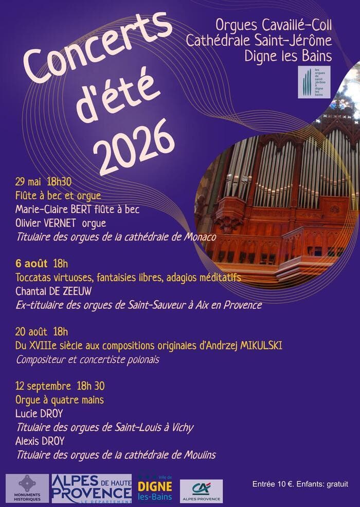 Affiche, Toccatas virtuoses, fantaisies libres, adagios méditatifs