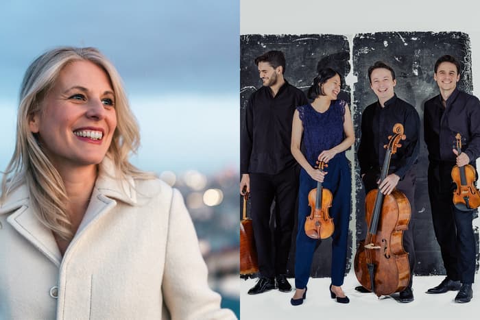 Affiche, Claire-Marie Le Guay et le Quatuor Hermès