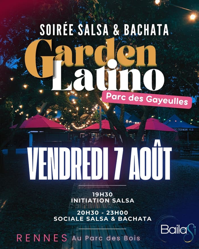 Affiche, 💃🏽 Salsa & Bachata sous les arbres du Parc des Bois 🌿
