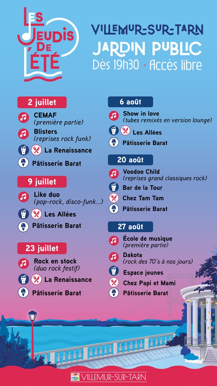 Affiche, Les Jeudis de l’Été 2026