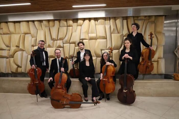 Affiche, Pause concert octuor de violoncelles | Saison ONPL