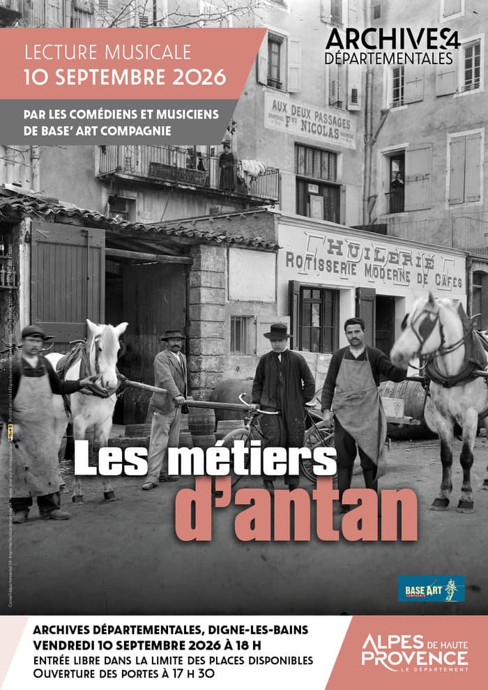Affiche, Les métiers d'antan