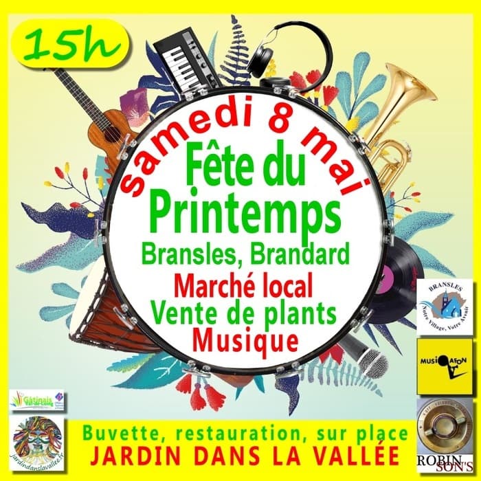 Affiche, Samedi 8 mai 2027. Festival musical au Jardin dans la vallée .