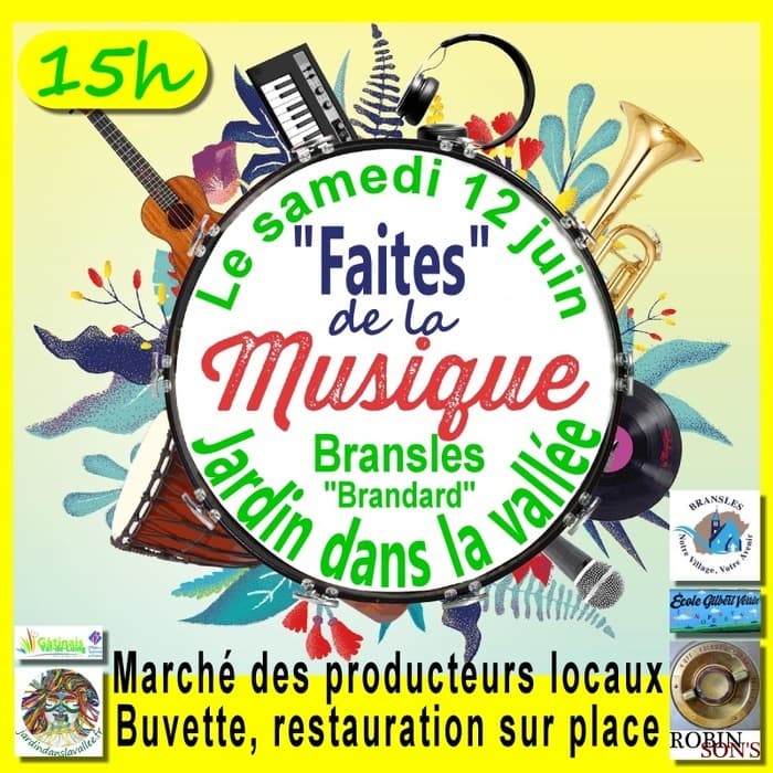 Affiche, Samedi 12 juin "FAITES" de la musique au Jardin dans la vallée