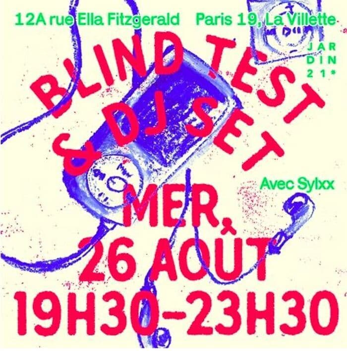 Affiche, Blind test musical & DJ set