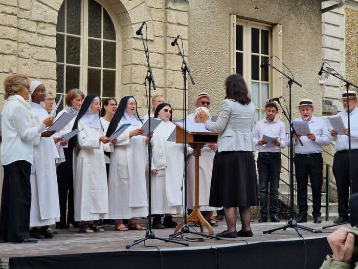 Affiche, Concert du Choeur de l'Abbaye de Faremoutiers