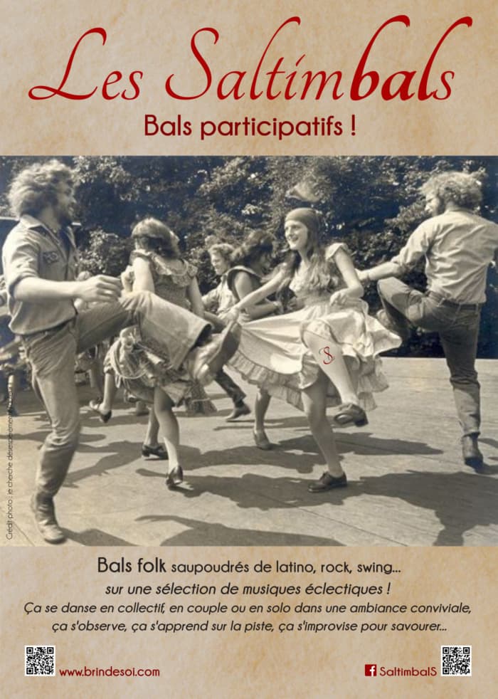 Affiche, Soirée Bal folk par Saltimbals (Mathilde du Transfo / Courts Circuits à Gennes)