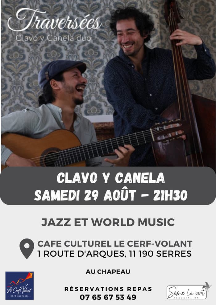 Affiche, Clavo y Canela en concert