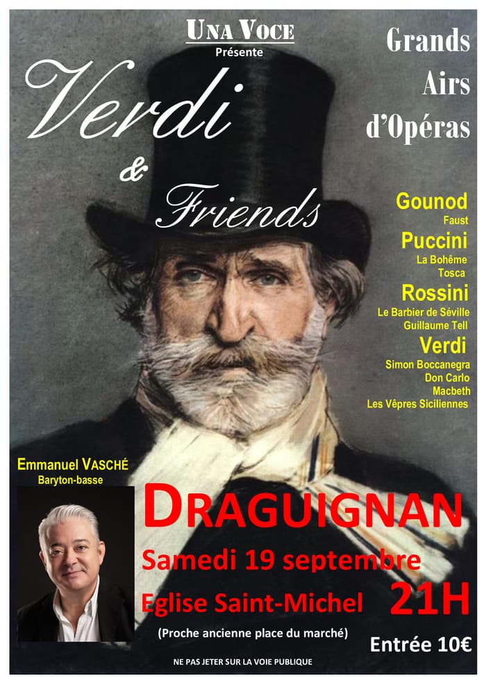 Affiche, Concert - Verdi & friends
