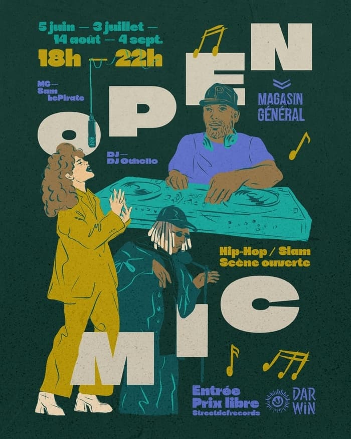 Affiche, OPEN MIC à DARWIN