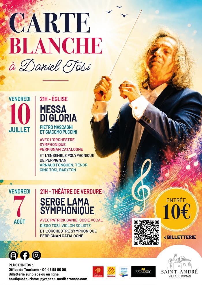 Affiche, Carte Blanche à Daniel Tosi - "Serge Lama Symphonique"