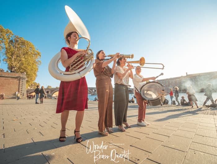 Affiche, « WONDER BRASS QUARTET » - concert [Archives Toulouse]