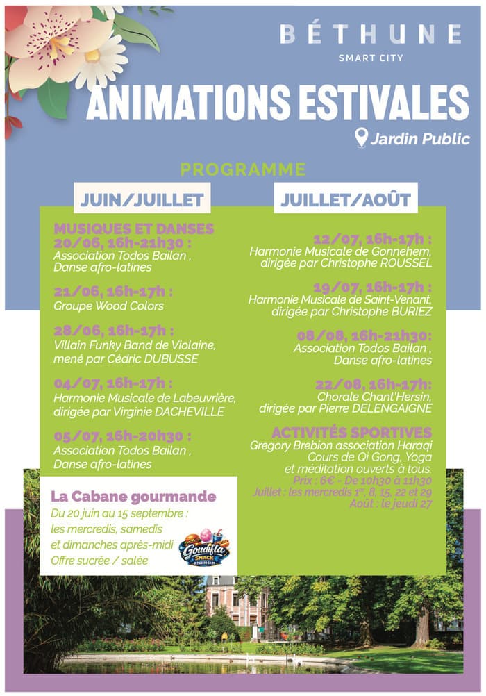 Affiche, Concert de Chant'Hersin au kiosque de Béthune
