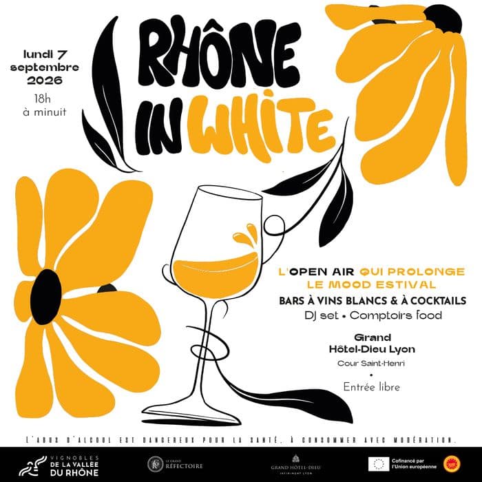 Affiche, Rhône In white