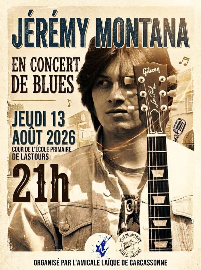 Affiche, Concert de blues de Jérémy MONTANA