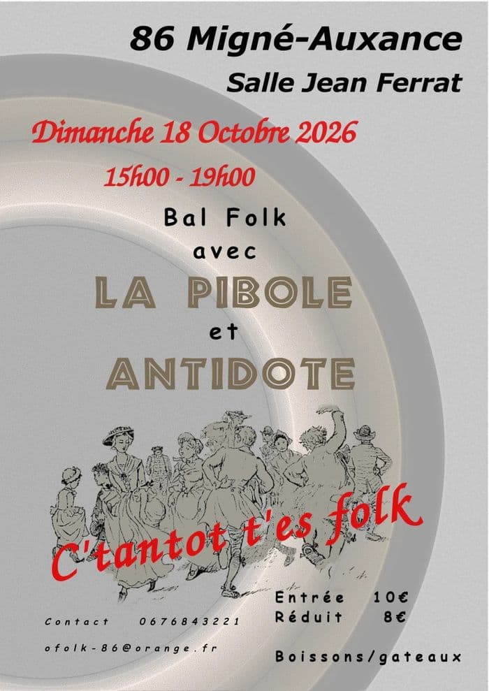 Affiche, C Tantôt T Folk Bal Trad