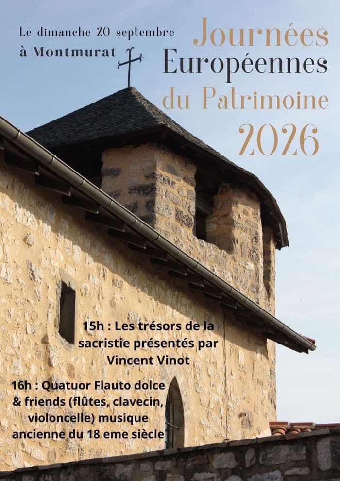 Affiche, Concert de musique classique à l'église Sainte-Marie de Montmurat