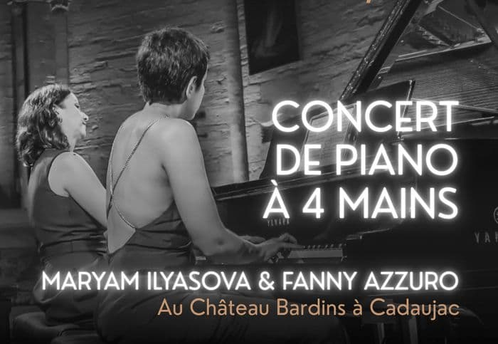 Affiche, Concert- dégustation : Piano à 4 mains