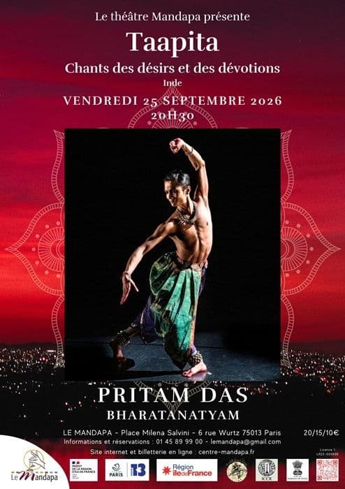 Affiche, Taapita - Chants des désirs et des dévotions - Danse indienne