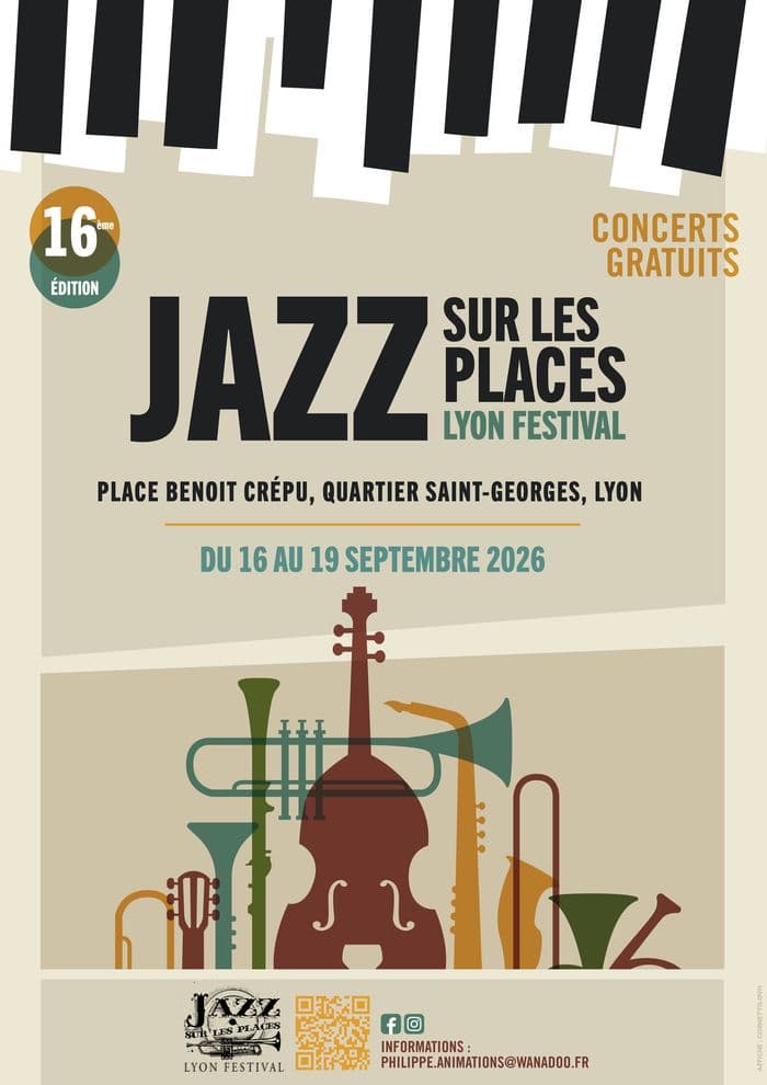 Affiche, Jazz sur les Places Lyon Festival