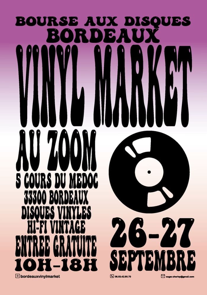 Affiche, Bordeaux vinyl market