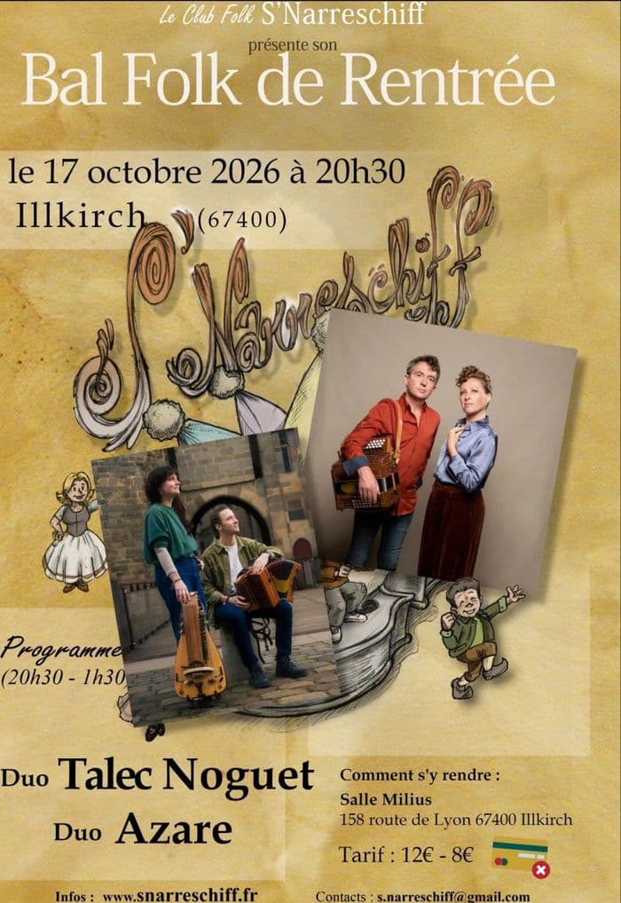 Affiche, Bal Folk du S'Narreschiff