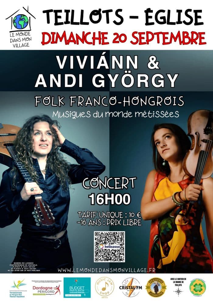 Affiche, Viviann et Andi Gyorgy - Folk franco-hongrois