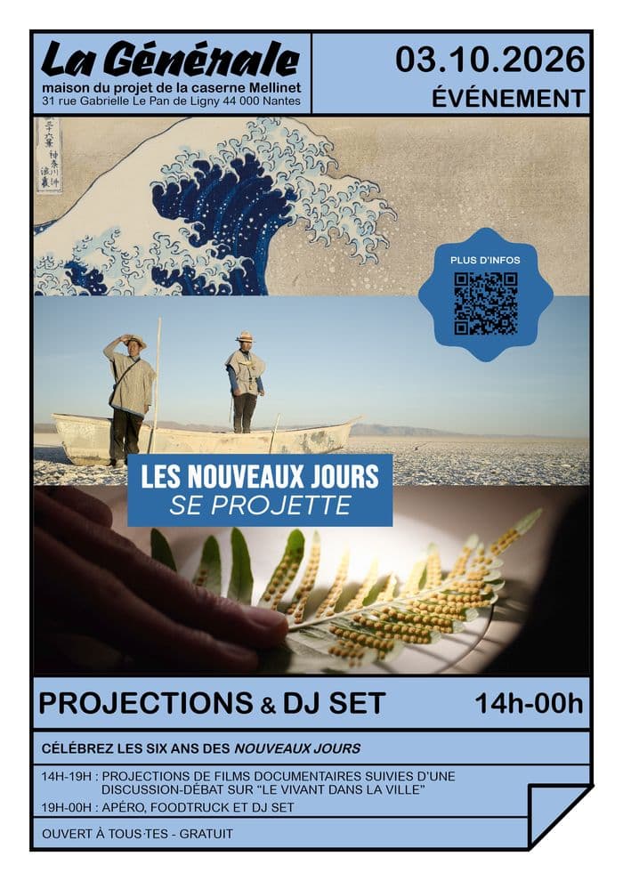Affiche, Les Nouveaux Jours se projette