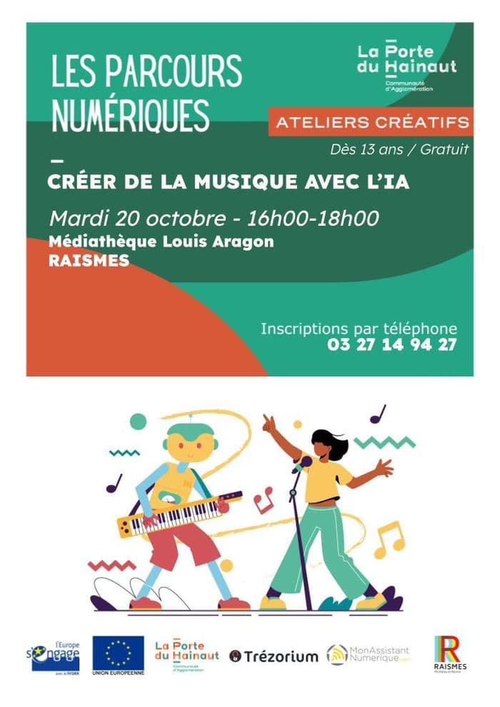 Affiche, Créer de la musique avec l’IA