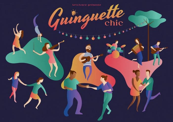 Affiche, Guinguette Chic Festi'folk Lambesc