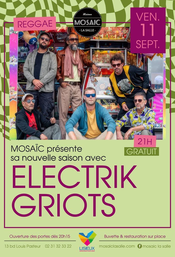Affiche, OUVERTURE DE SAISON - CONCERT - Electrik Griots