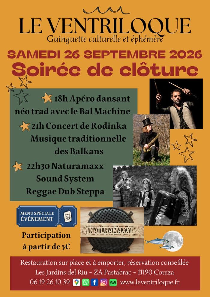 Affiche, Soirée de clôture 2026