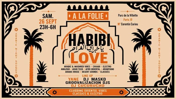 Affiche, Habibi Love - Arabic Night Sounds à La Villette !