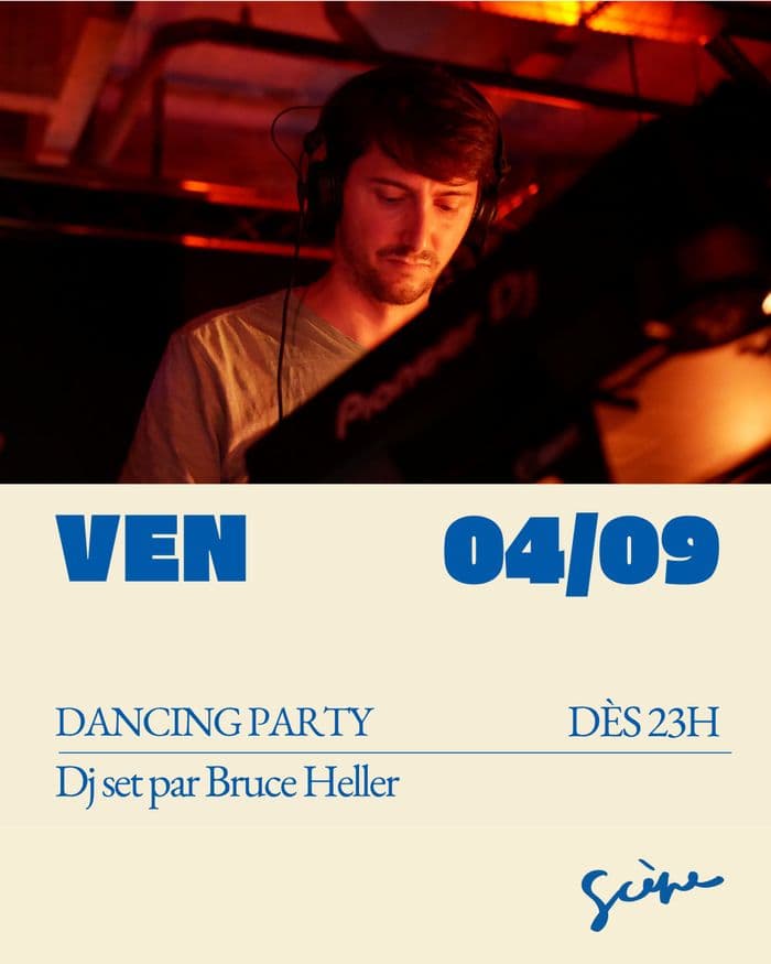 Affiche, DANCING PARTY // Dj set par Bruce Heller