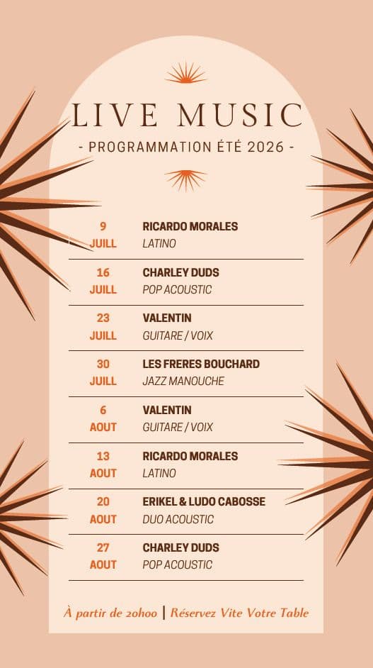 Affiche, Live Music