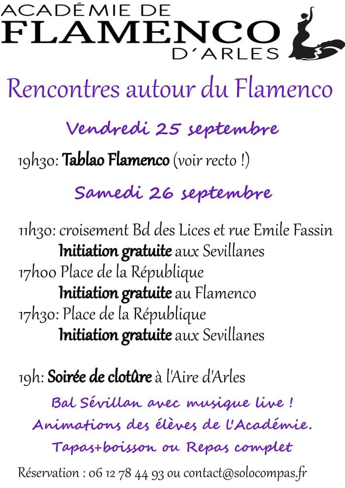 Affiche, Rencontre autour du Flamenco