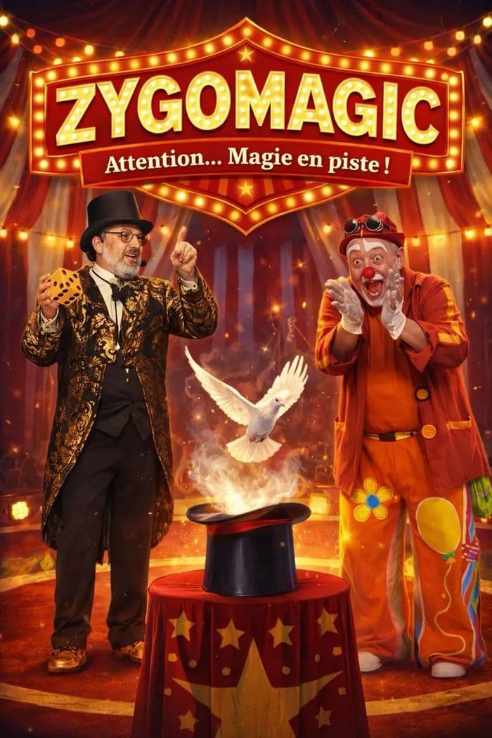 Affiche, Spectacle de magie - ZYGOMAGIC, magie en piste !