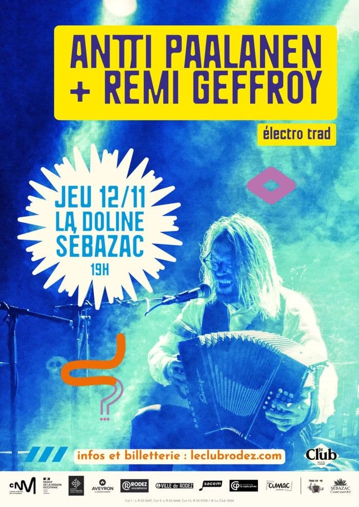 Affiche, Grande soirée avec Rémi Geffroy et Antti Paalanen