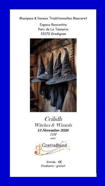 Affiche, Ceilidh Bal des sorcières et des sorciers