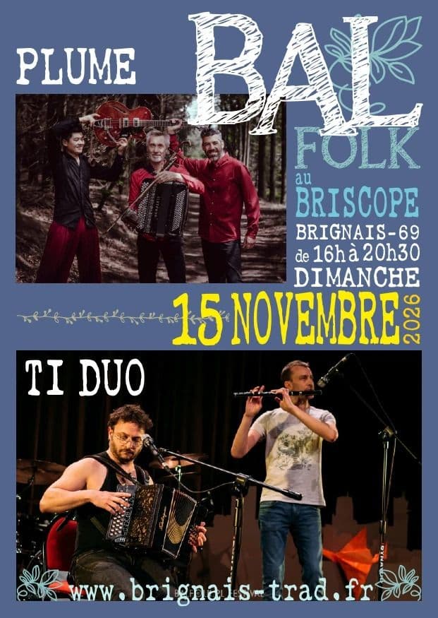 Affiche, Grand bal folk à Brignais au Briscope