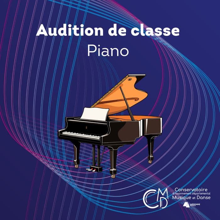 Affiche, Audition de classe : piano