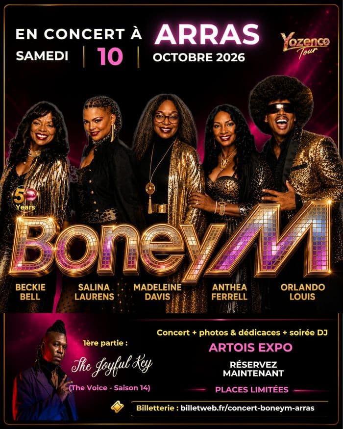 Affiche, Boney M en Concert à Arras