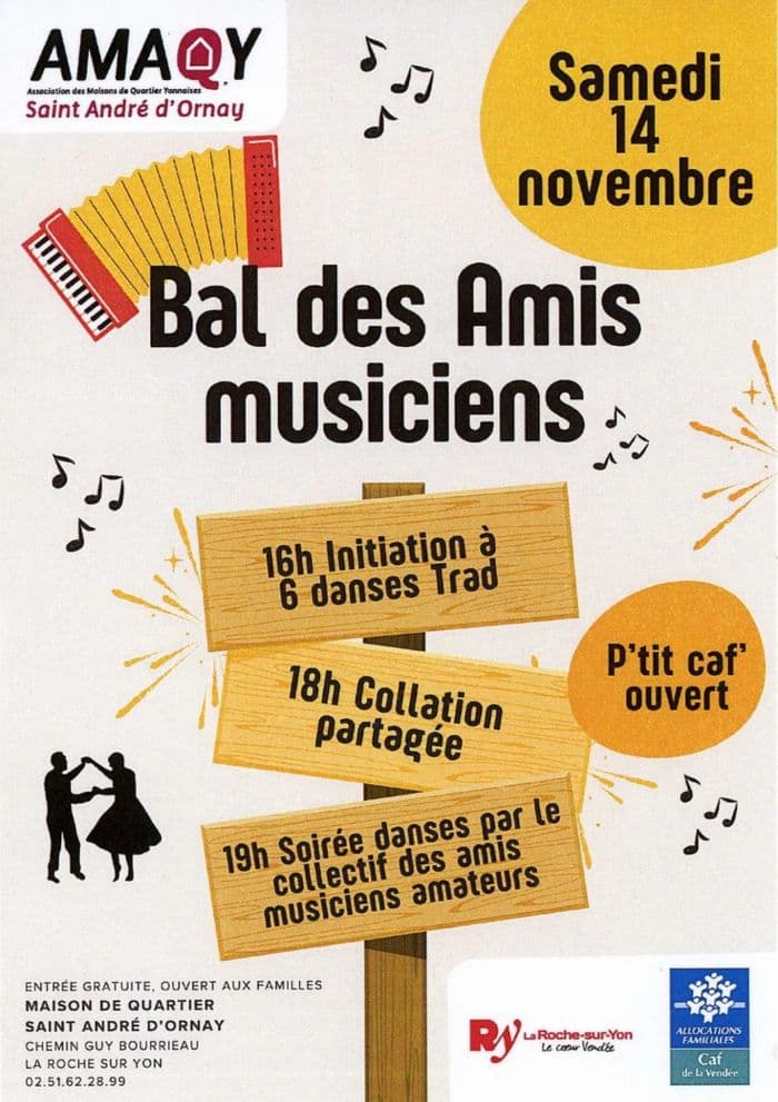 Affiche, Bal des amis musiciens