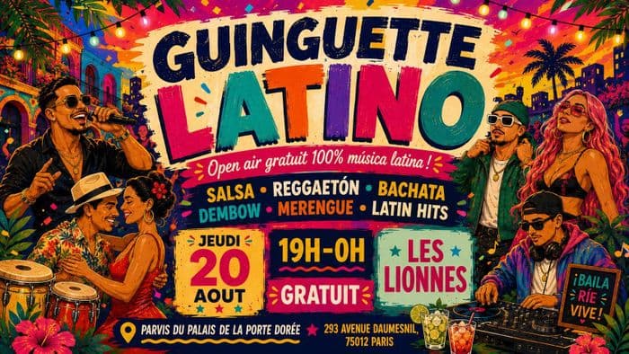 Affiche, Guinguette Latino - Open air 100% musica latina !