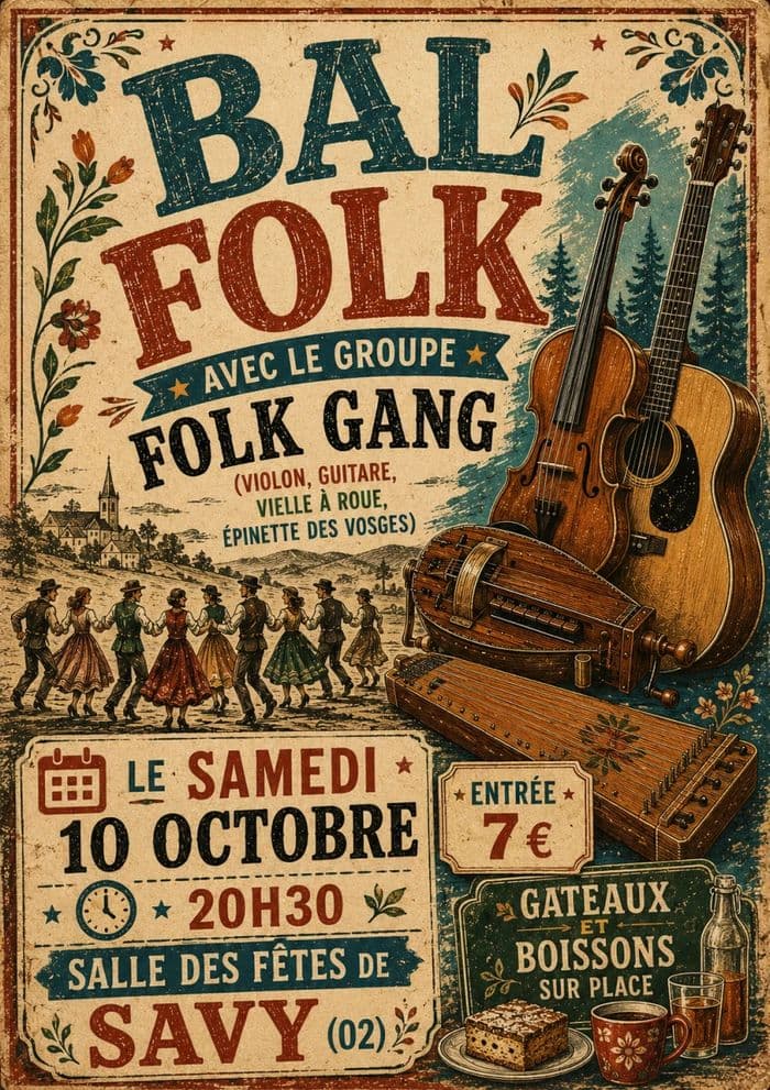 Affiche, Bal folk