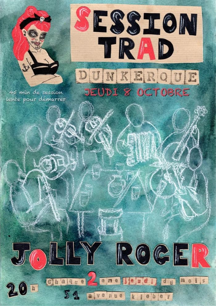 Affiche, Session Trad Littoral - Dunkerque